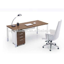 Venta de calor muebles de oficina de madera moderna melamina marrón + tapicería de cebra, Pro fábrica de muebles de oficina (JO4065-1)
